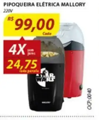 Assaí Atacadista Pipoqueira Eletrica Mallory 220v oferta
