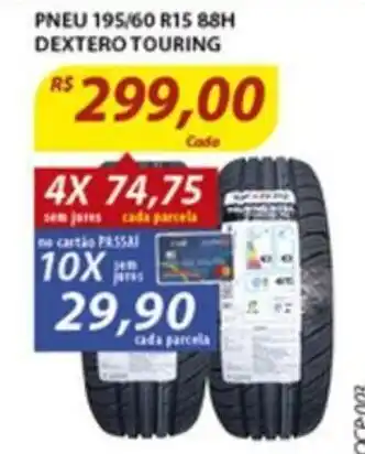 Assaí Atacadista Pneu 195/60 R15 88H Dextero Touring oferta