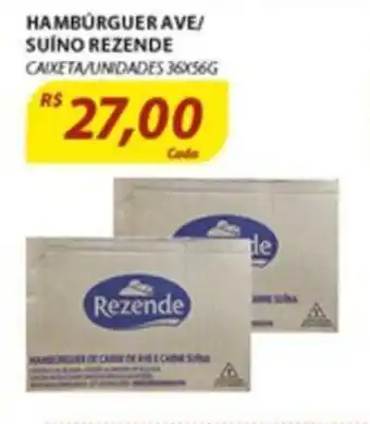 Assaí Atacadista Hamburguer Ave/ Suino Rezende oferta