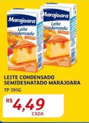 Assaí Atacadista Leite Condensado Semidesnatado Marajoara tp 395g oferta