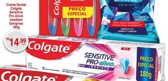 Fort Atacadista Creme Dental Colgate Sensitive Pro Alivio Imediato Gengivas 180g oferta