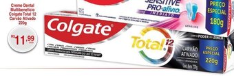 Fort Atacadista Creme dental Multibenefício Colgate Total 12 Carvão Ativado 220g oferta