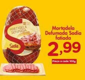 Confiança Supermercados Mortadela defumada sadia fatiada oferta