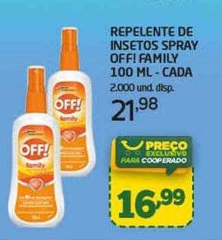 Cooper Repelente de insetos spray off! family oferta