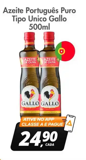 Delta Supermercados Azeite português puro tipo unico gallo oferta