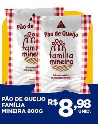 Tatico Pão de queijo familia mineira oferta