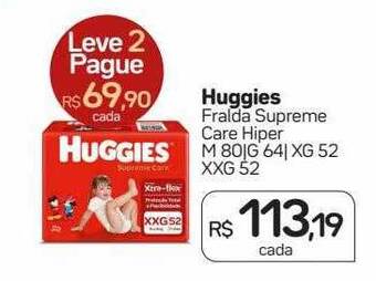 Drogal Huggies fralda supreme care hiper oferta