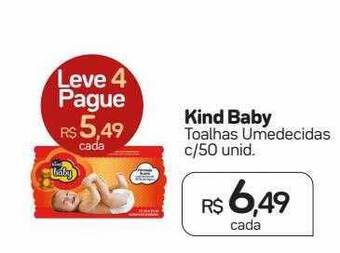 Drogal Kind baby toalhas umedecidas oferta