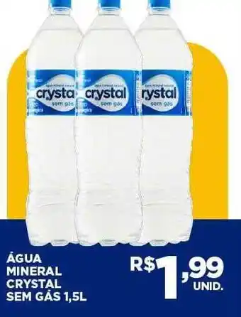 Água mineral crystal sem gás