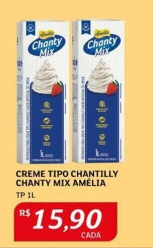 Creme Tipo Chantilly Chanty Mix Amélia 1L
