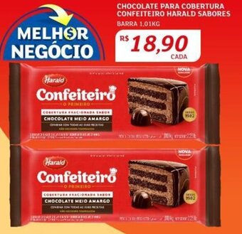 Assaí Atacadista Chocolate para Cobertura Confeiteiro Harald Sabores 1.01kg oferta