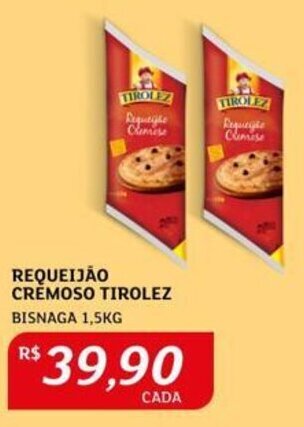 Assaí Atacadista Requeijão Cremoso Tirolez 1.5kg oferta