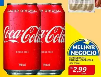 Assaí Atacadista Refrigerante original Coca Cola 350ml oferta