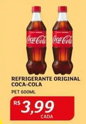 Assaí Atacadista Refrigerante original Coca Cola 600ml oferta