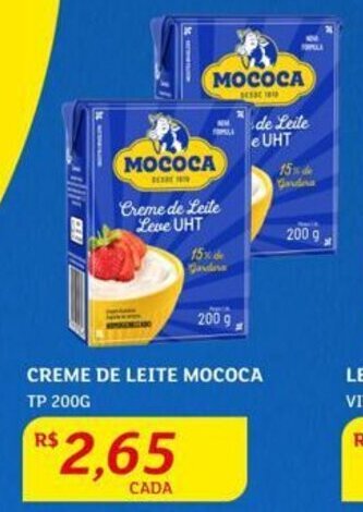 Assaí Atacadista Creme de leite Mococa tp 200g oferta