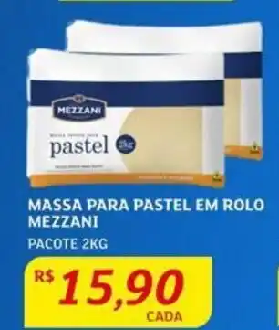 Assaí Atacadista Massa Para pastel em Rolo Mezzani 2kg oferta