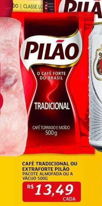 Assaí Atacadista Café Tradicional ou Extraforte Pilão 500g oferta