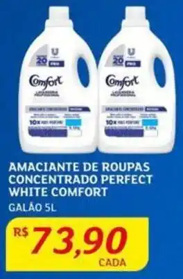 Assaí Atacadista Amaciante de roupa concentrado Perfect White Comfort 5L oferta