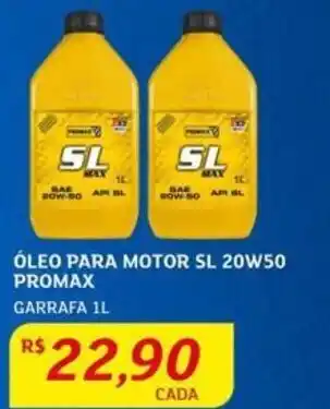 Assaí Atacadista Óleo para Motor SL 20W50 Promax 1L oferta