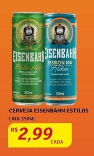 Assaí Atacadista Cerveja Eisenbahn Estilos lata 350ml oferta