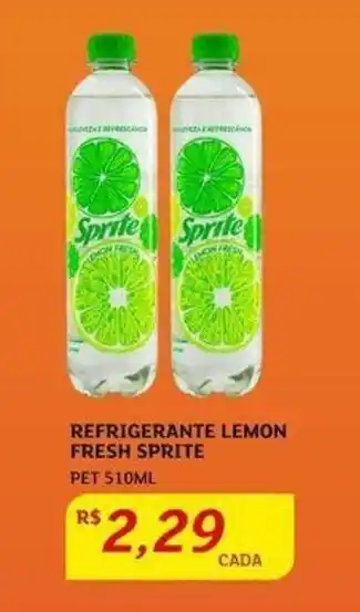 Assaí Atacadista Refrigerante Lemon Fresh Sprite 510ml oferta