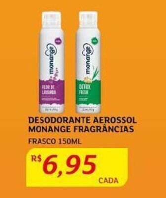 Assaí Atacadista Desodorante Aerossol Monange Frag. 150ml oferta