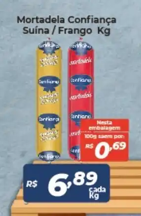 Atakarejo Mortadela Confianca Suina/ Frango 1kg oferta