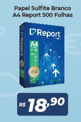Atakarejo Papel Sulfite Branco A4 Report 500 Folhas oferta