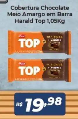Atakarejo Cobertura Chocolate Meio Amargo em Barra Harald Top 1.05kg oferta