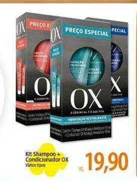 Atacadão Kit shampoo + condicionador ox oferta