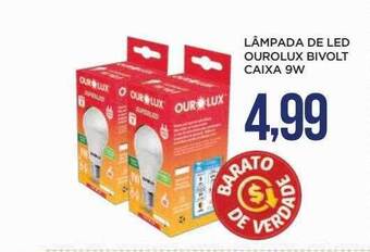 Apoio Mineiro Lâmpada de led ourolux bivolt caixa 9w oferta
