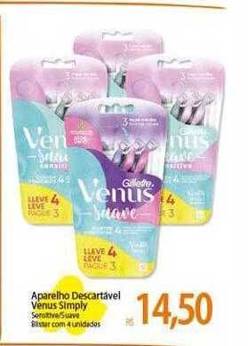 Atacadão Aparelho descartavel venus simply oferta