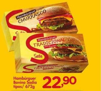 Confiança Supermercados Hambúrguer bovino sadia tipos oferta