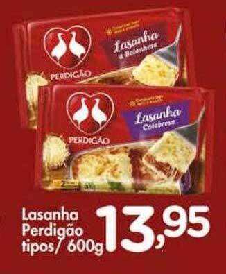 Confiança Supermercados Lasanha perdigão tipos oferta