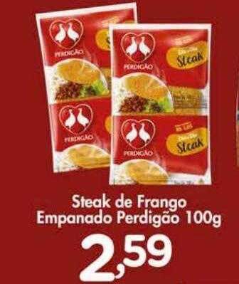 Confiança Supermercados Steak de frango empanado perdigão oferta