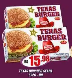 Violeta Supermercados Texas burguer seara oferta