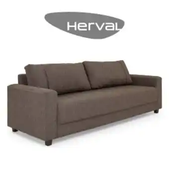 Lojas TaQi Sofá 3,5 lugares herval clean, linho marrom oferta