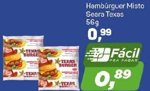 Hamburguer Misto Seara Texas 56g