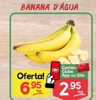 Supermercados Princesa Banana d água oferta