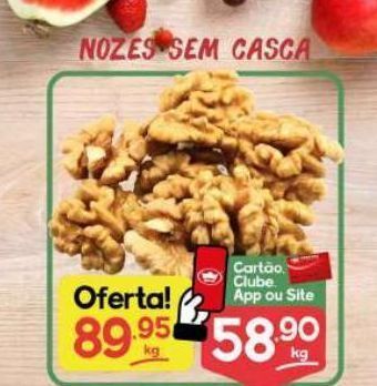 Supermercados Princesa Nozes sem casca oferta