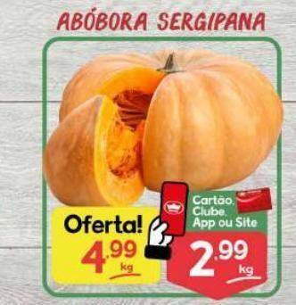 Supermercados Princesa Abóbora sergipana oferta