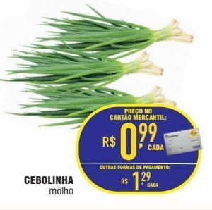 Mercantil Rodrigues Cebolinha molho oferta