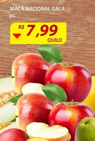 Assaí Atacadista Maçã Nacional Gala 1kg oferta
