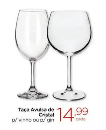 Taca Avulsa de Cristal