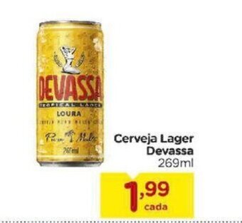 Cerveja Lager Devassa 269ml