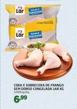 Cooper Coxa e sobrecoxa de frango sem dorso congelada lar kg oferta