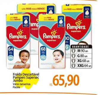 Atacadão Fralda Descartável Pampers Supersec Jumbo oferta