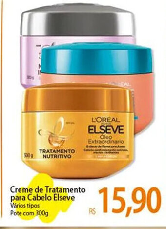 Atacadão Creme de Tratamento para Cabelo Elseve 300g oferta