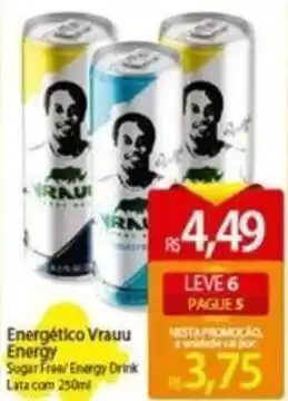 Atacadão Energético Vrauu Energy 250ml oferta