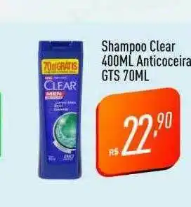 Supermercados Pague Menos Shampoo clear anticoceira gts oferta